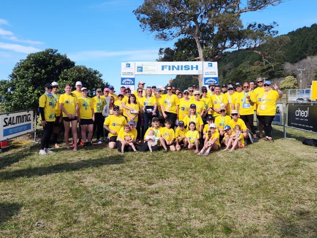 The Cole Murray team at the Cole Murray Cape Kidnappers Trail Run 2025.