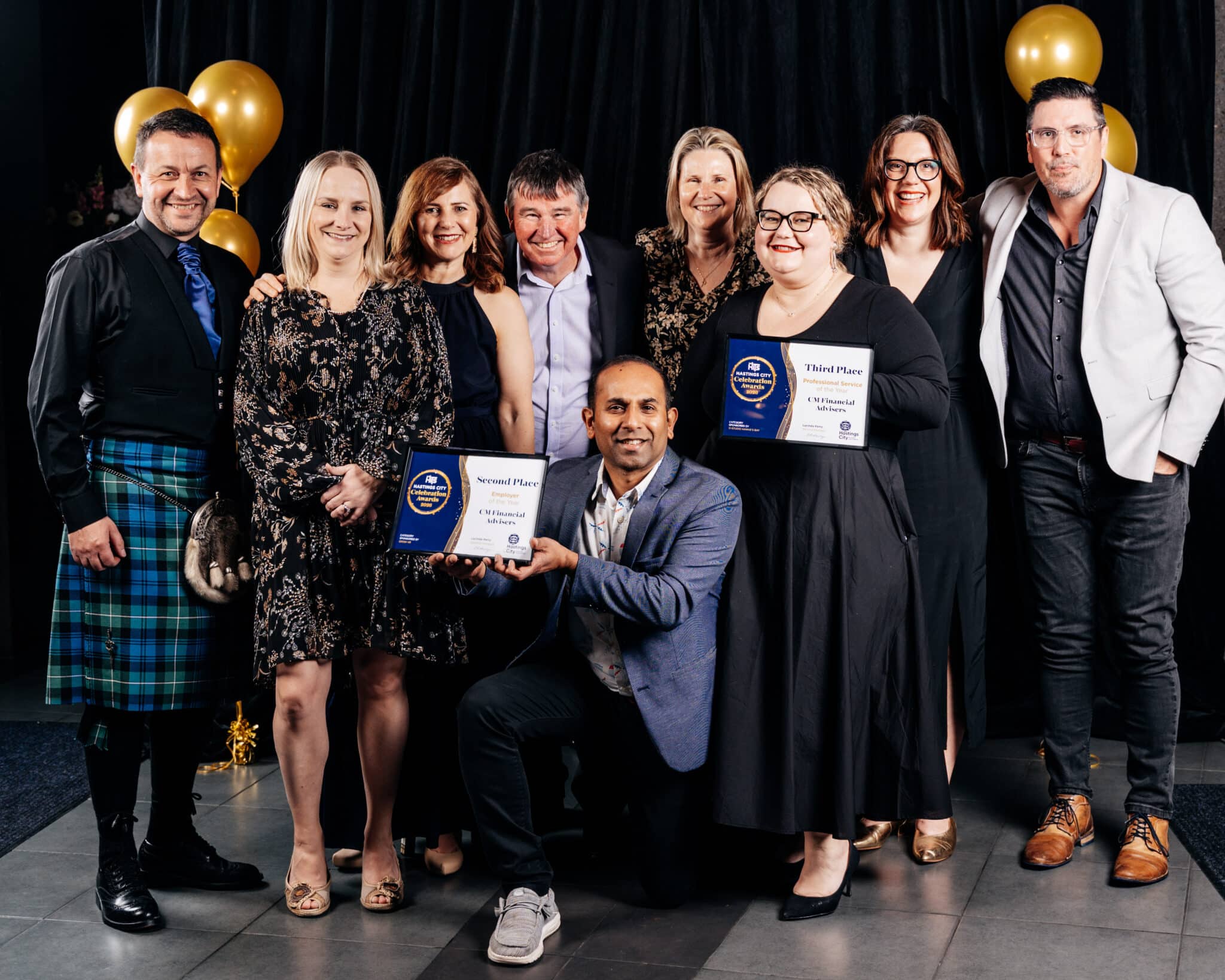 CM Financial Advisers is awarded 3rd for Professional Service of the Year and Runner-up for Employer of the Year Award in the Hastings City Business Awards 2026.